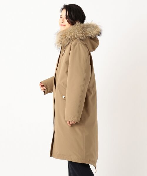 セール】 【マガジン掲載】ファー付きモッズダウンコート(検索番号R27