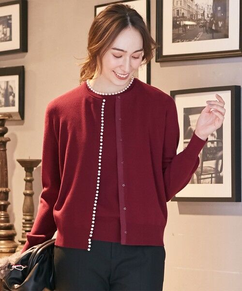 セール】 【WEB限定カラー有】コットンパールニット クルーネック