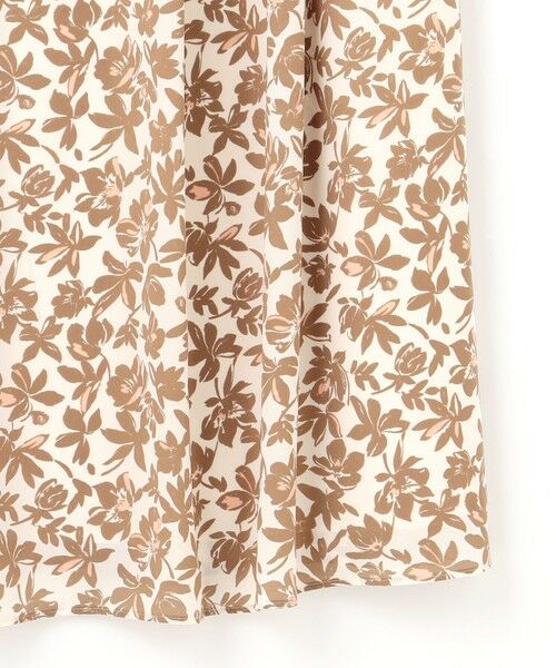 セール】 【洗える】スノーフラワープリント ワンピース （ロング