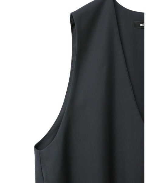 セール】 mizuiro ind プリーツヘムVネックベスト （ベスト）｜mizuiro