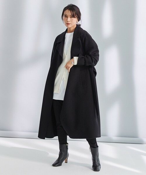 セール】 【マガジン掲載】ウールリバー ロングトレンチコート（番号