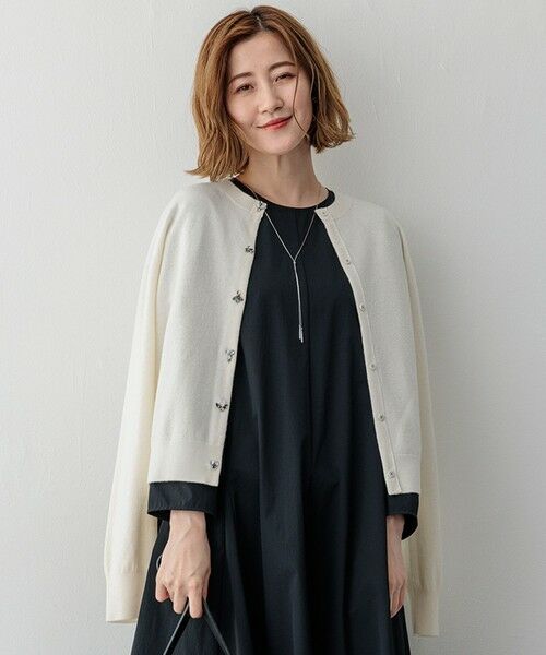 セール】 ビジューニット カーディガン （カーディガン・ボレロ）｜S