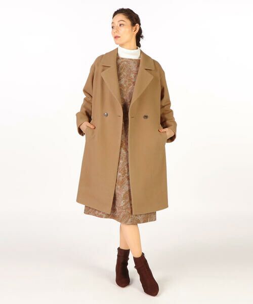セール】 ウールメルトンコート （トレンチコート）｜SCAPA Lサイズ
