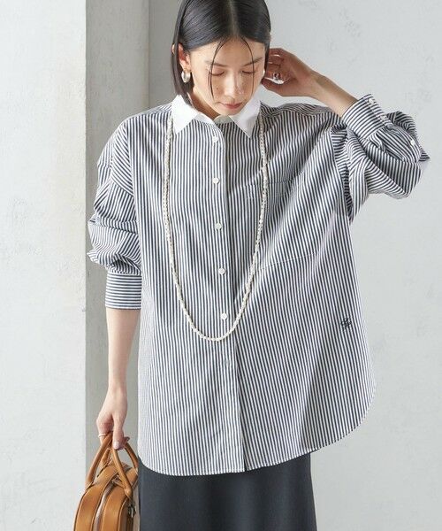 洗濯機可能〉ピン オックス 刺繍 シャツ （シャツ・ブラウス）｜SHIPS