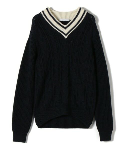 セール】 SLOANE:5GケーブルVネックニット （ニット・セーター