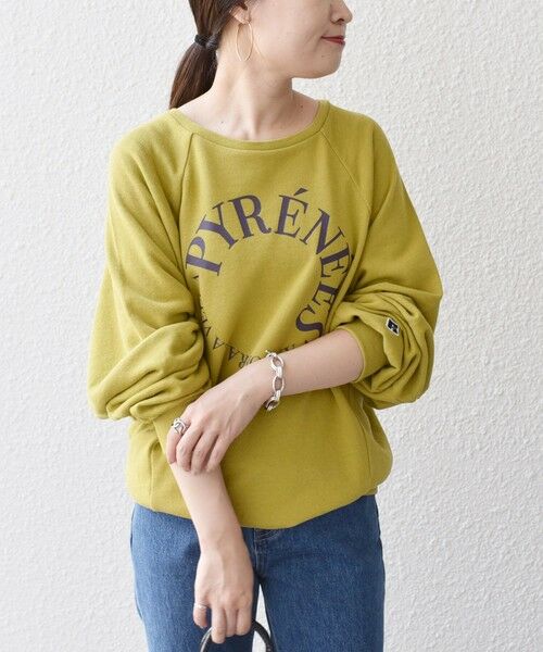 セール】 *【SHIPS別注】RUSSELL ATHLETIC:ロゴスウェット2