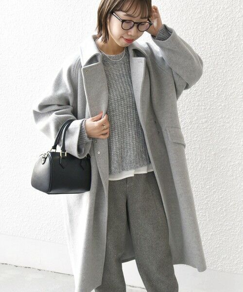 WEB限定】SHIPS any: ノンミュールジングウール バルマカーン コクーン