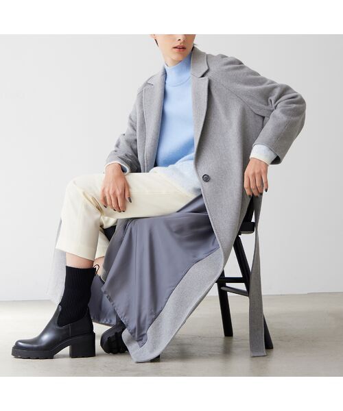 R-ISM名品アイテム】カシミヤ100％ロングコート （その他アウター）｜R