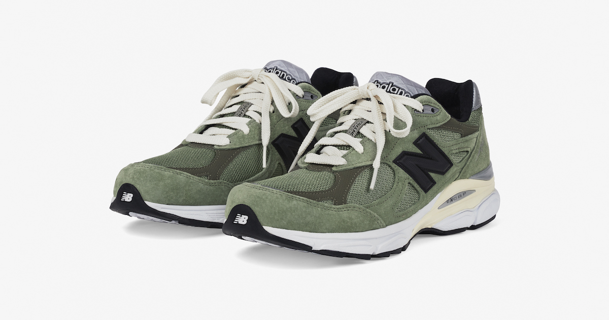 ニューバランス」×「ジョウンド」の“990v3 オリーブ”が登場 - TOKION