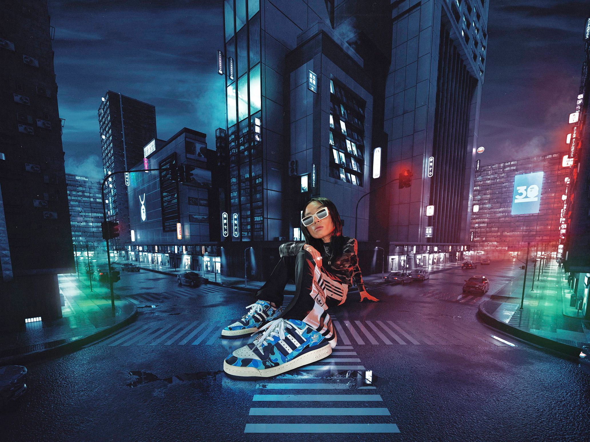 ア ベイシング エイプ」が「アディダス オリジナルス」と30周年を祝す