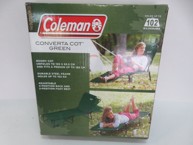 コールマン コンバータコット グリーン | アウトドア用品・アウトドア