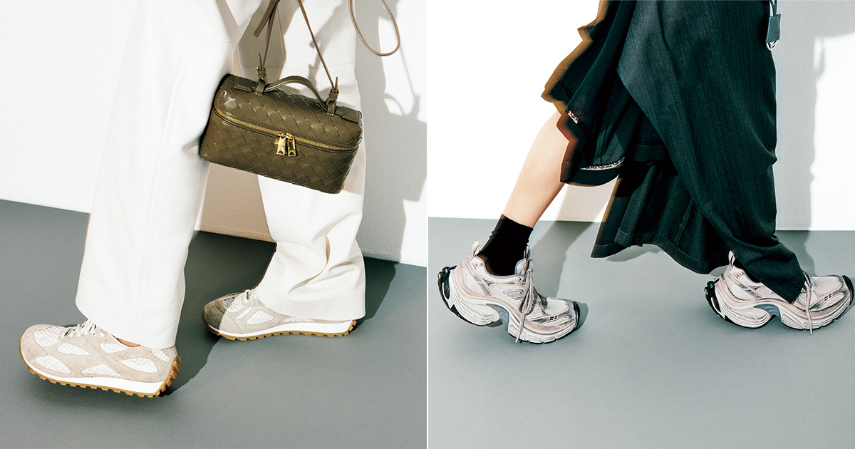 洗練スニーカー】大人の“2強ブランド”はバレンシアガとボッテガ