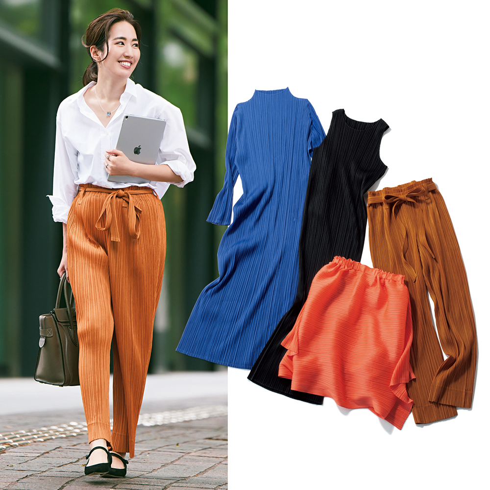 今夏「プリーツプリーズ」ママが急増中！“脱マダム”な着こなしを拝見