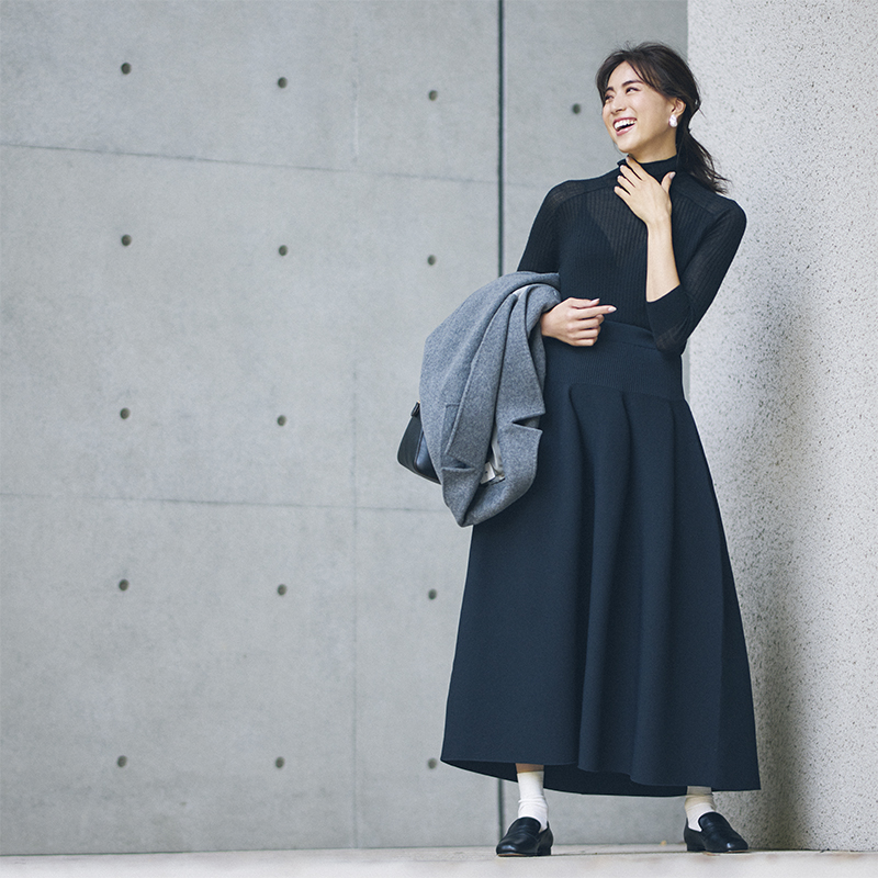 話題のブランドCFCL】360°どこから見ても美シルエットなスカートに注目