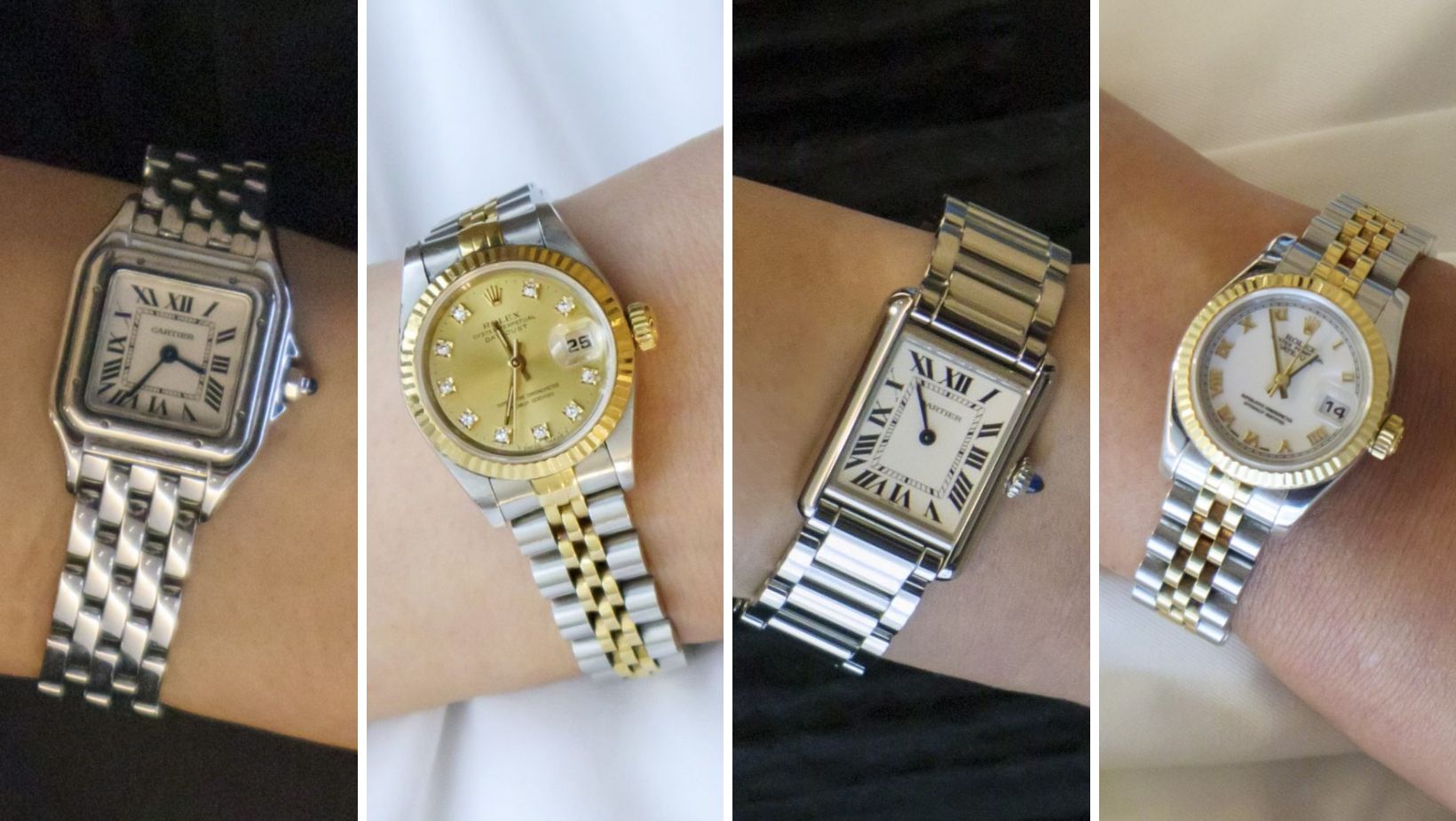 カルティエ】＆【ロレックス】「腕時計」はステンレスベルトが人気
