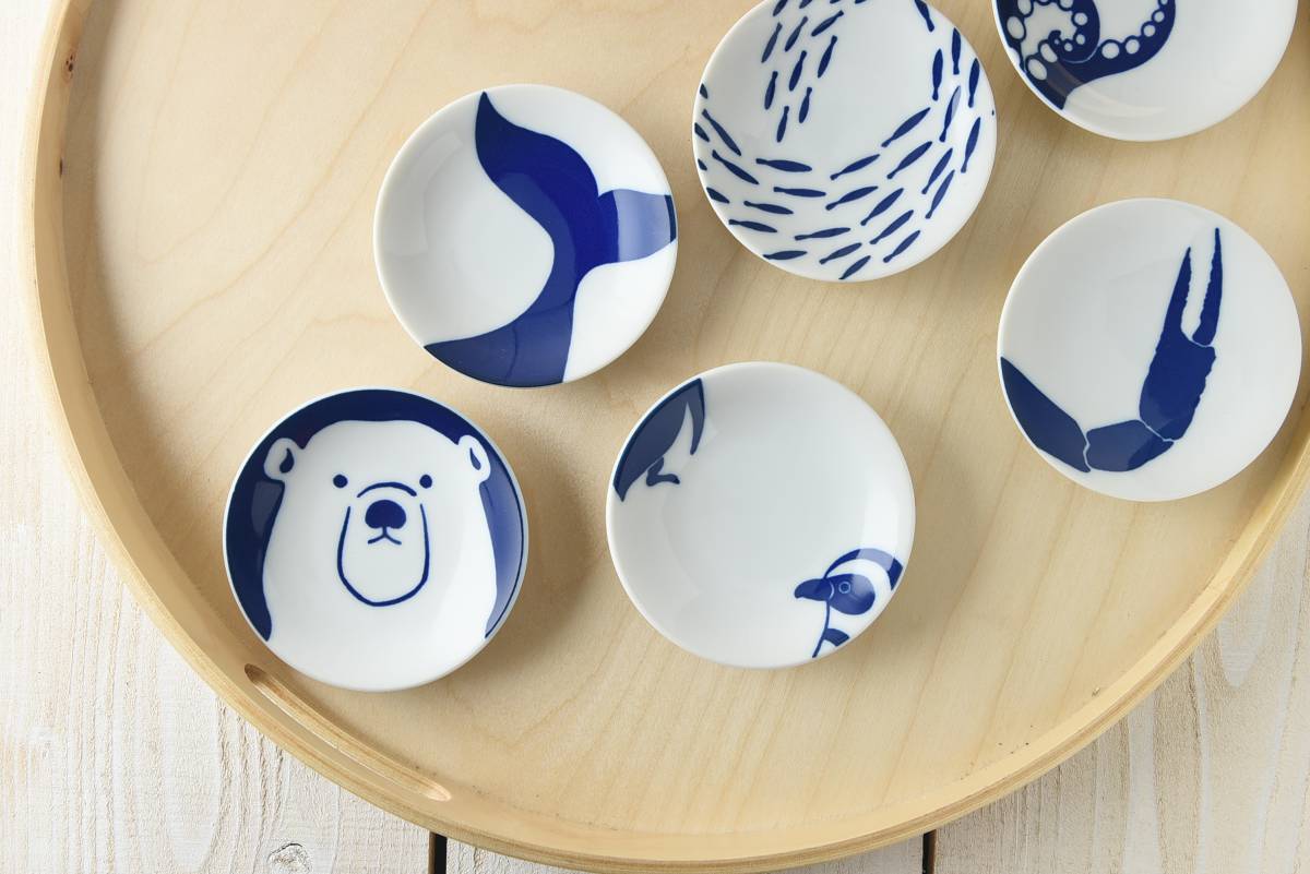 ちょこっと水族館 豆皿 ぺんぎん[定番] - 業務用食器販売用食器 卸売の