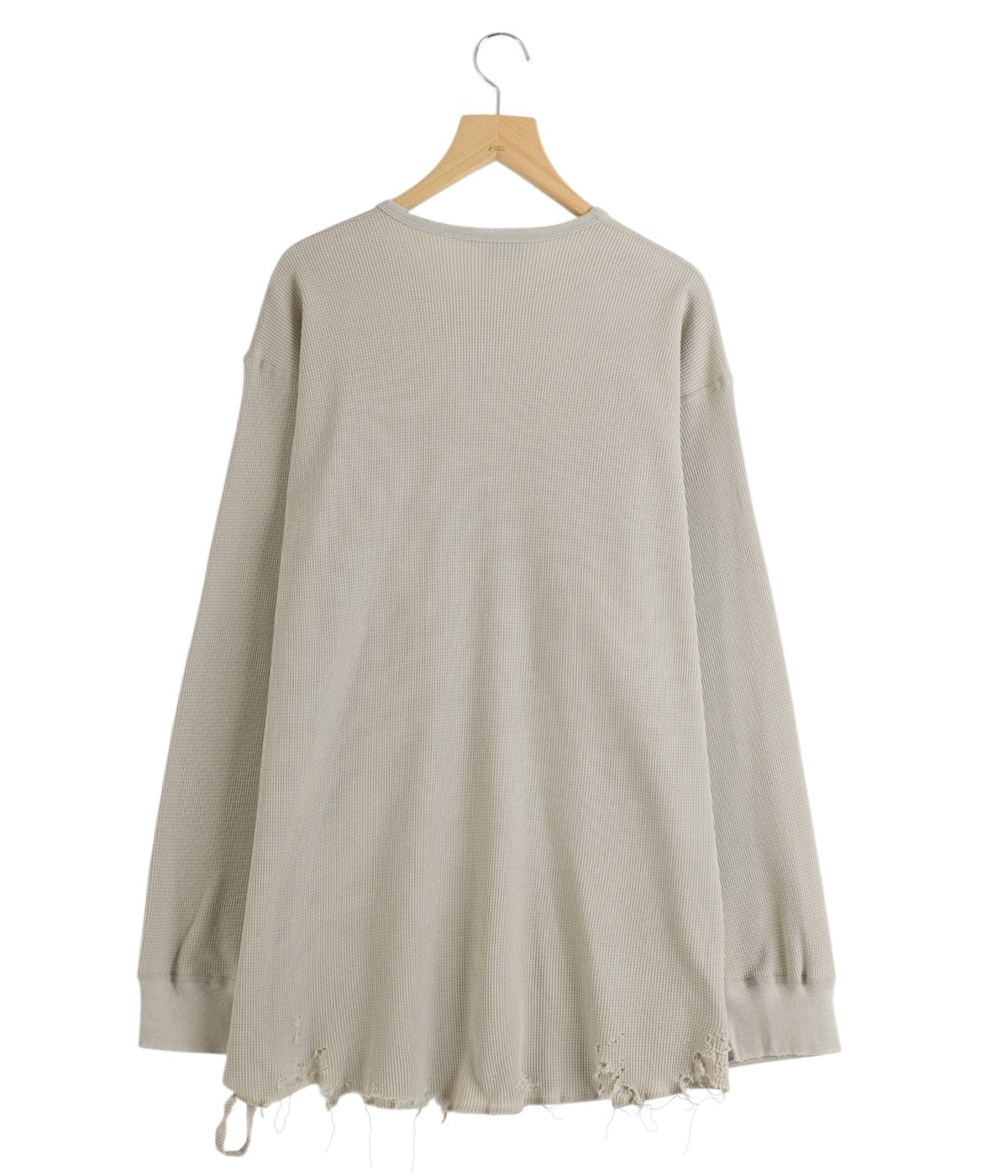 DAMAGE WAFFLE CREW LS T-SHIRT | ANCELLM(アンセルム) / トップス