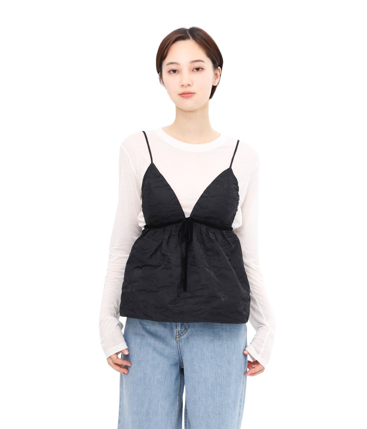 レディース】Botanical Jacquard Strap Top | GANNI(ガニー