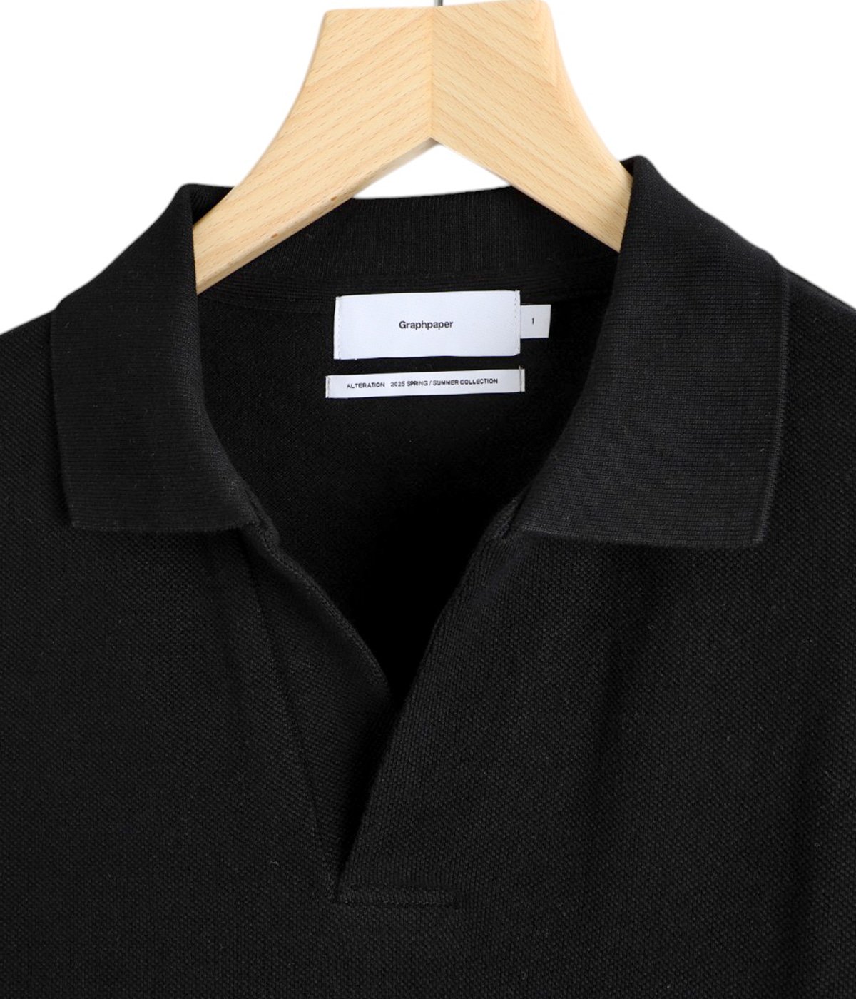 Cotton Pique Jersey S/S Skipper Polo | Graphpaper(グラフペーパー