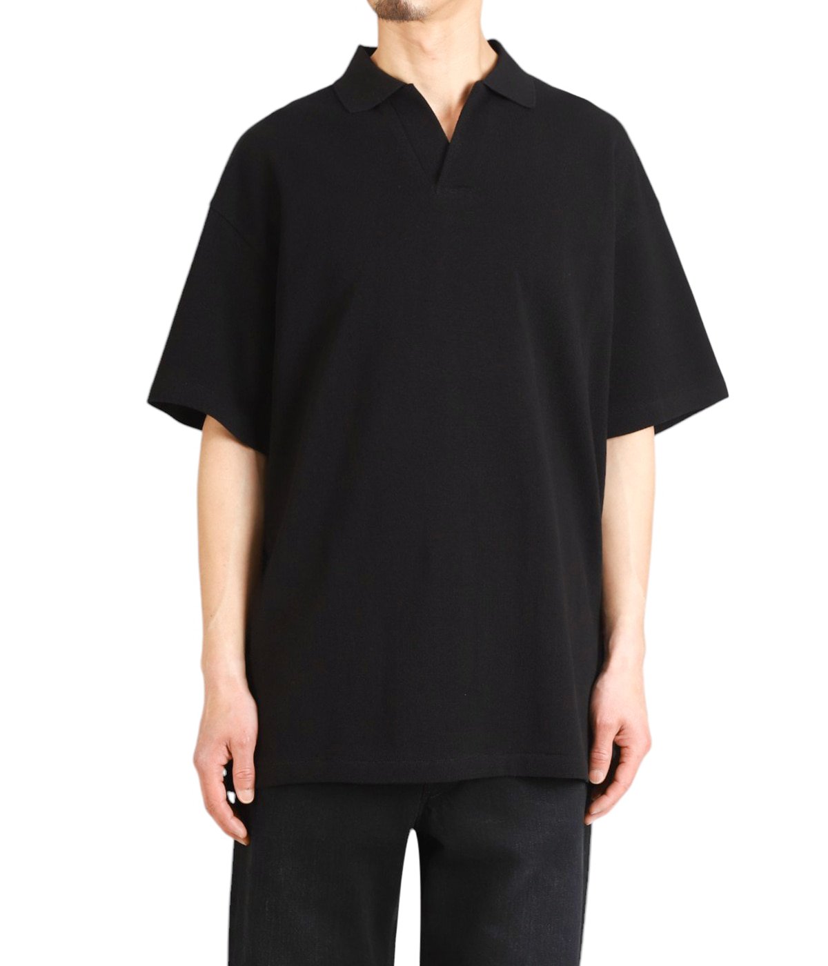 Cotton Pique Jersey S/S Skipper Polo | Graphpaper(グラフペーパー