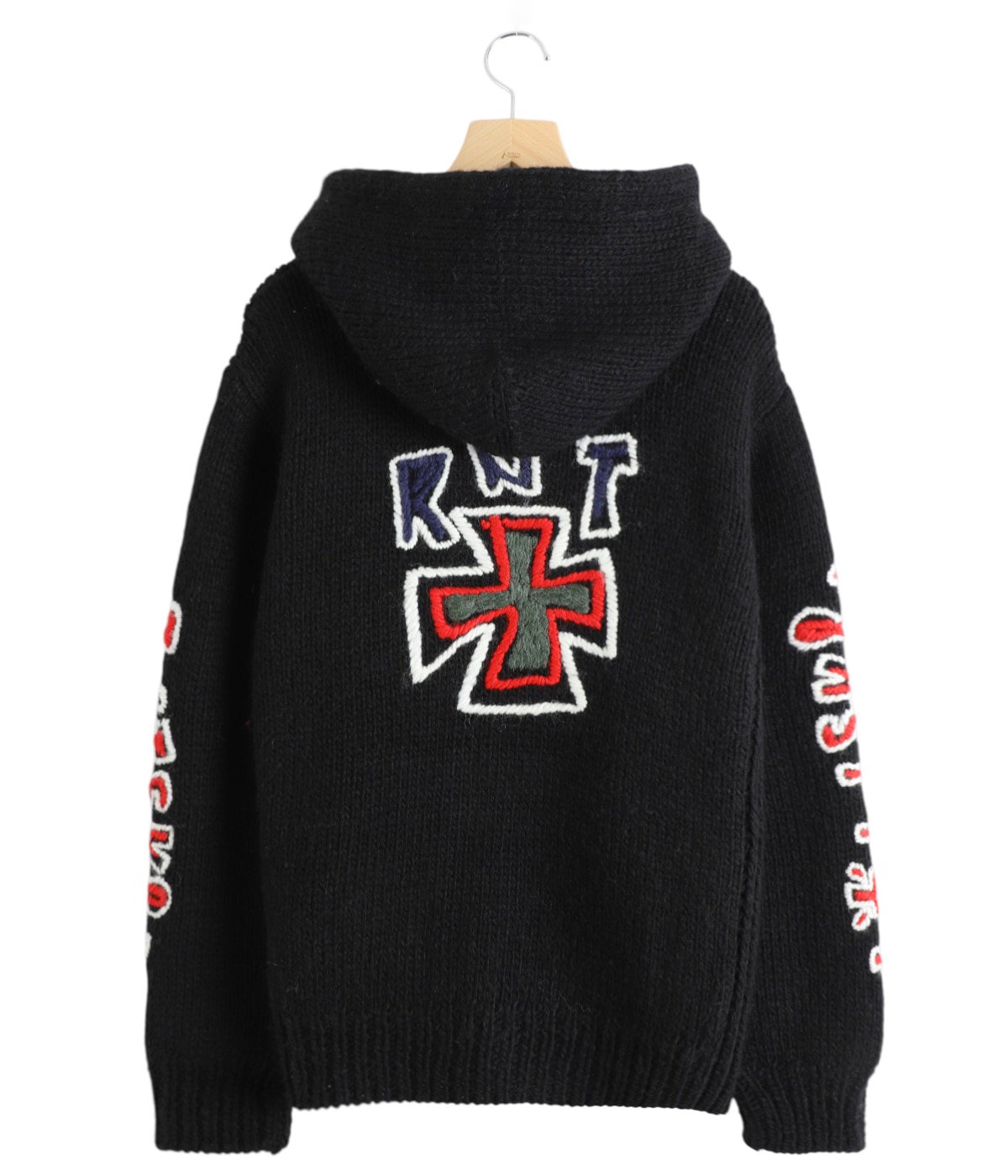 HAND KNITTED SK8 ZIP HOODIE | RICE NINE TEN(ライス ナイン テン