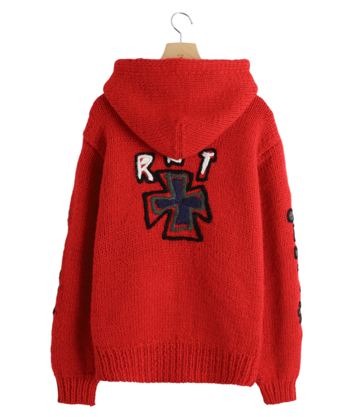 HAND KNITTED SK8 ZIP HOODIE | RICE NINE TEN(ライス ナイン テン