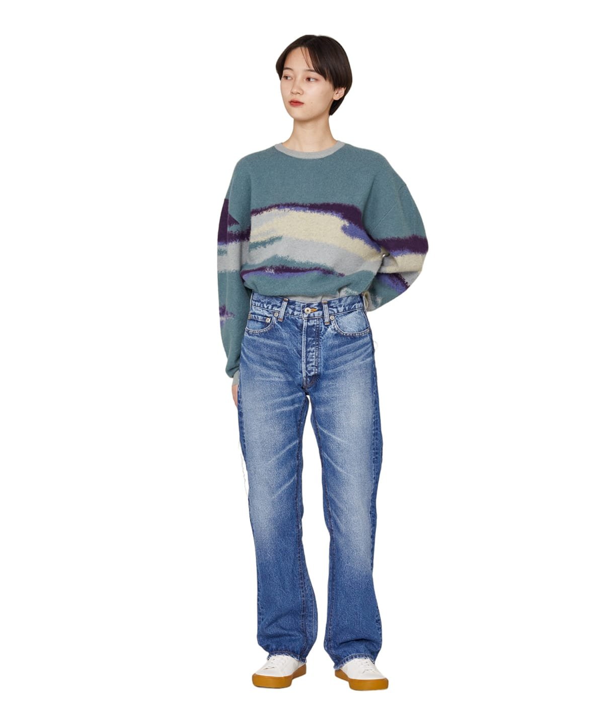 レディース】Streight Patch Different Denim | INSCRIRE(アンスクリア