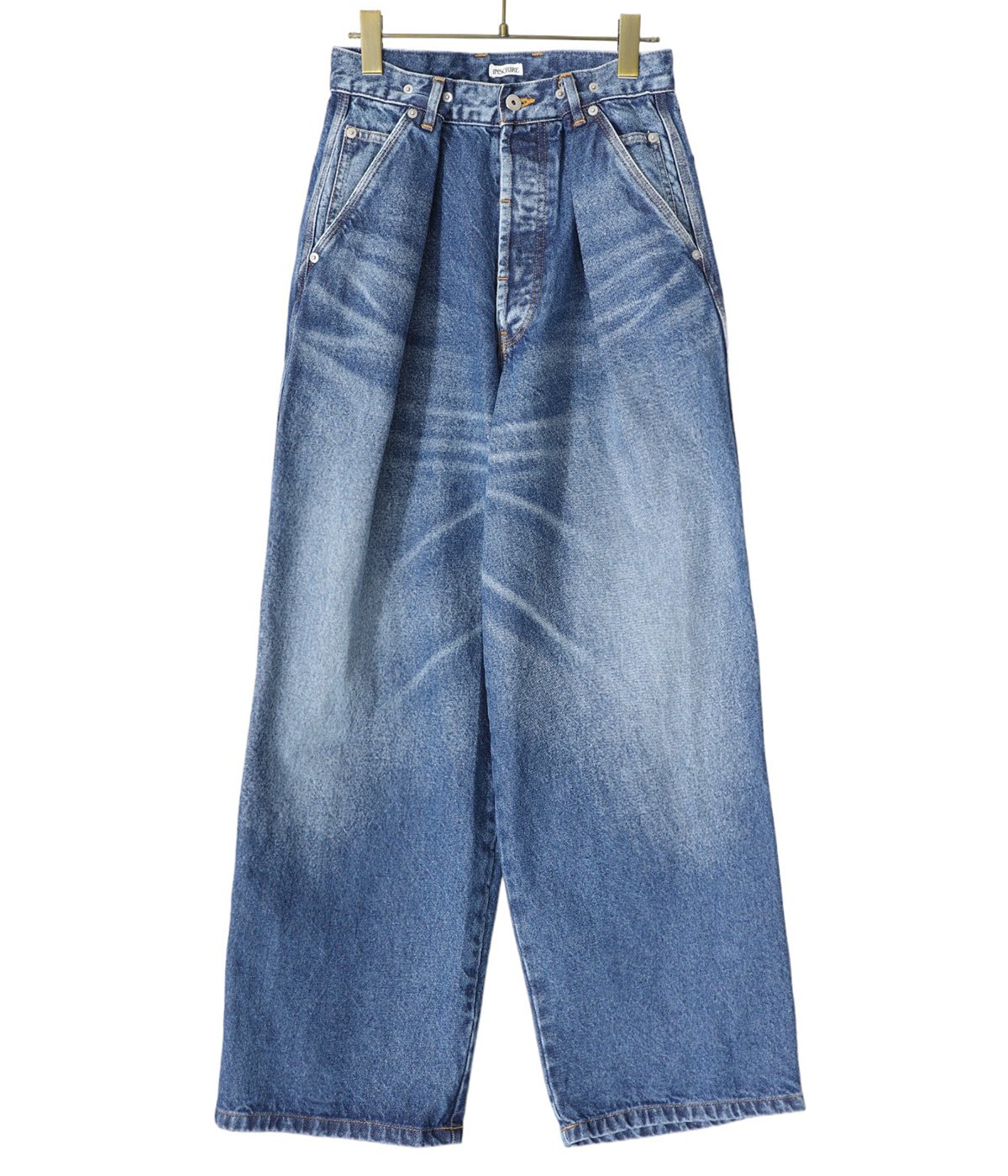 レディース】Denim Tuck Wide Pants | INSCRIRE(アンスクリア