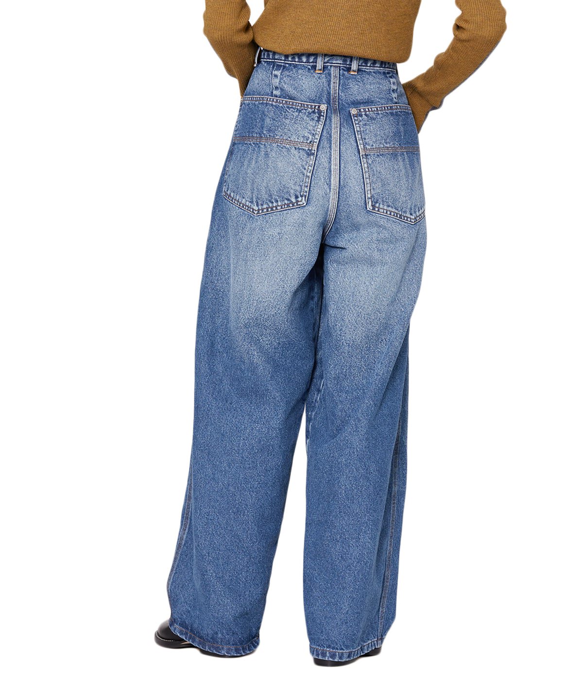 レディース】Denim Tuck Wide Pants | INSCRIRE(アンスクリア