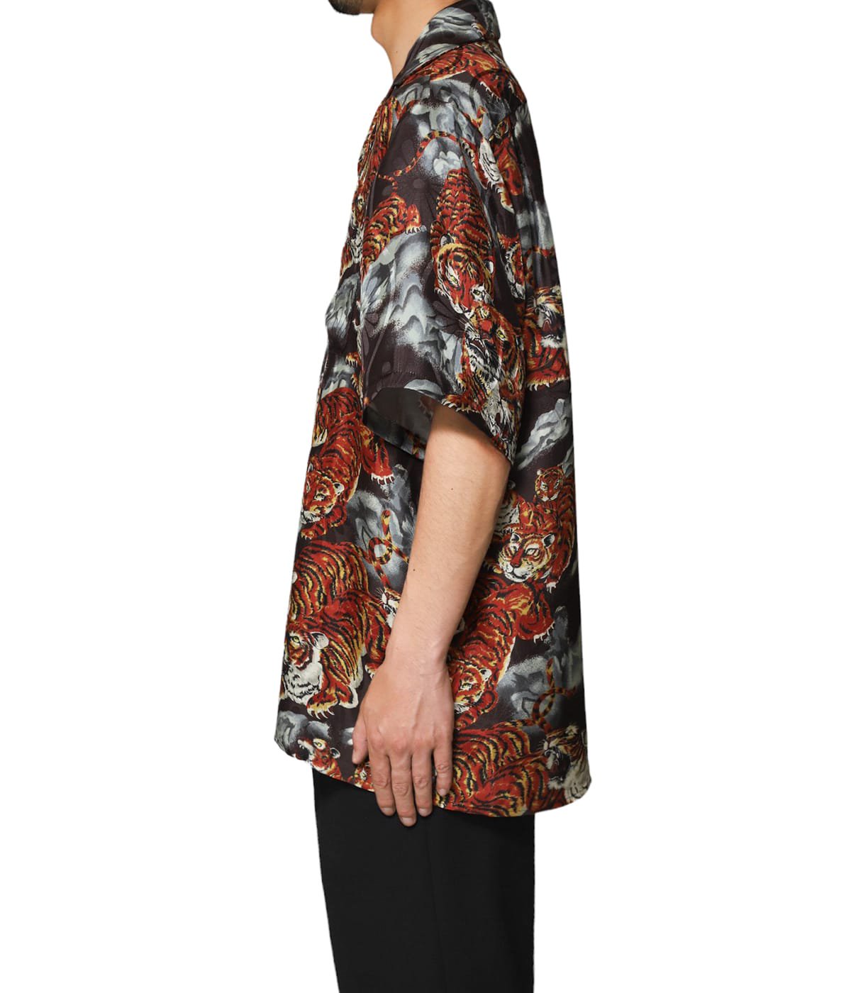 SILK SHORT SLEEVE ALOHA SHIRT(百虎) | NIPOALOHA(ニポアロハ