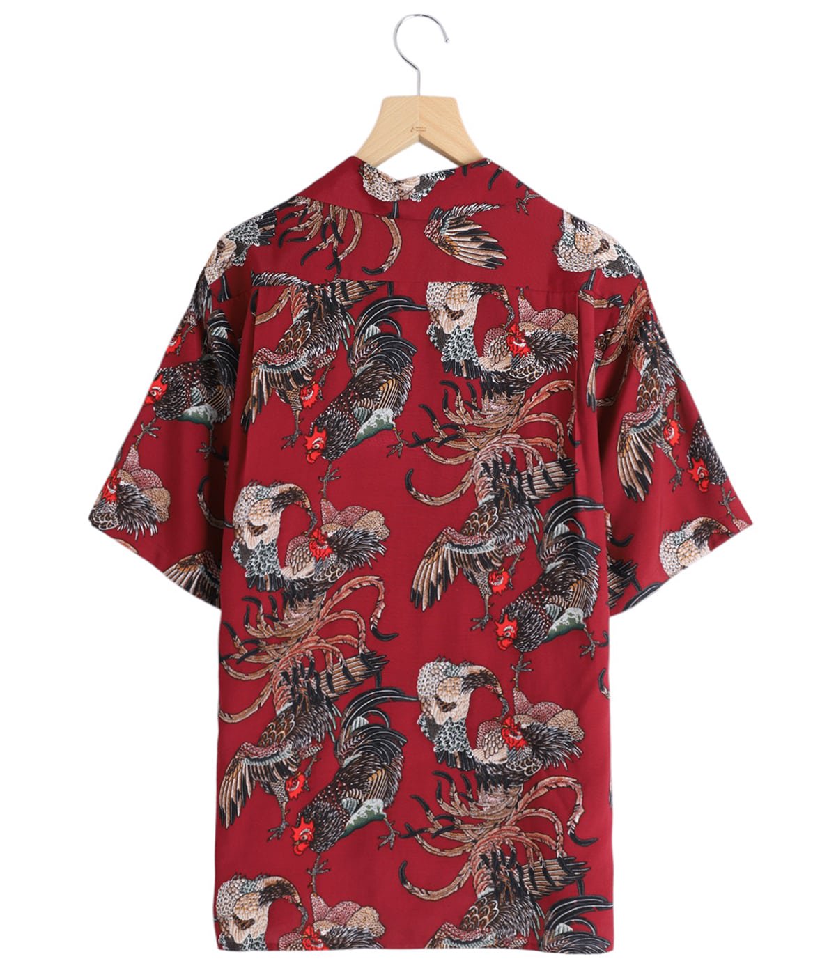RAYON SHORT SLEEVE ALOHA SHIRT(伊藤若冲 群鶏) | NIPOALOHA