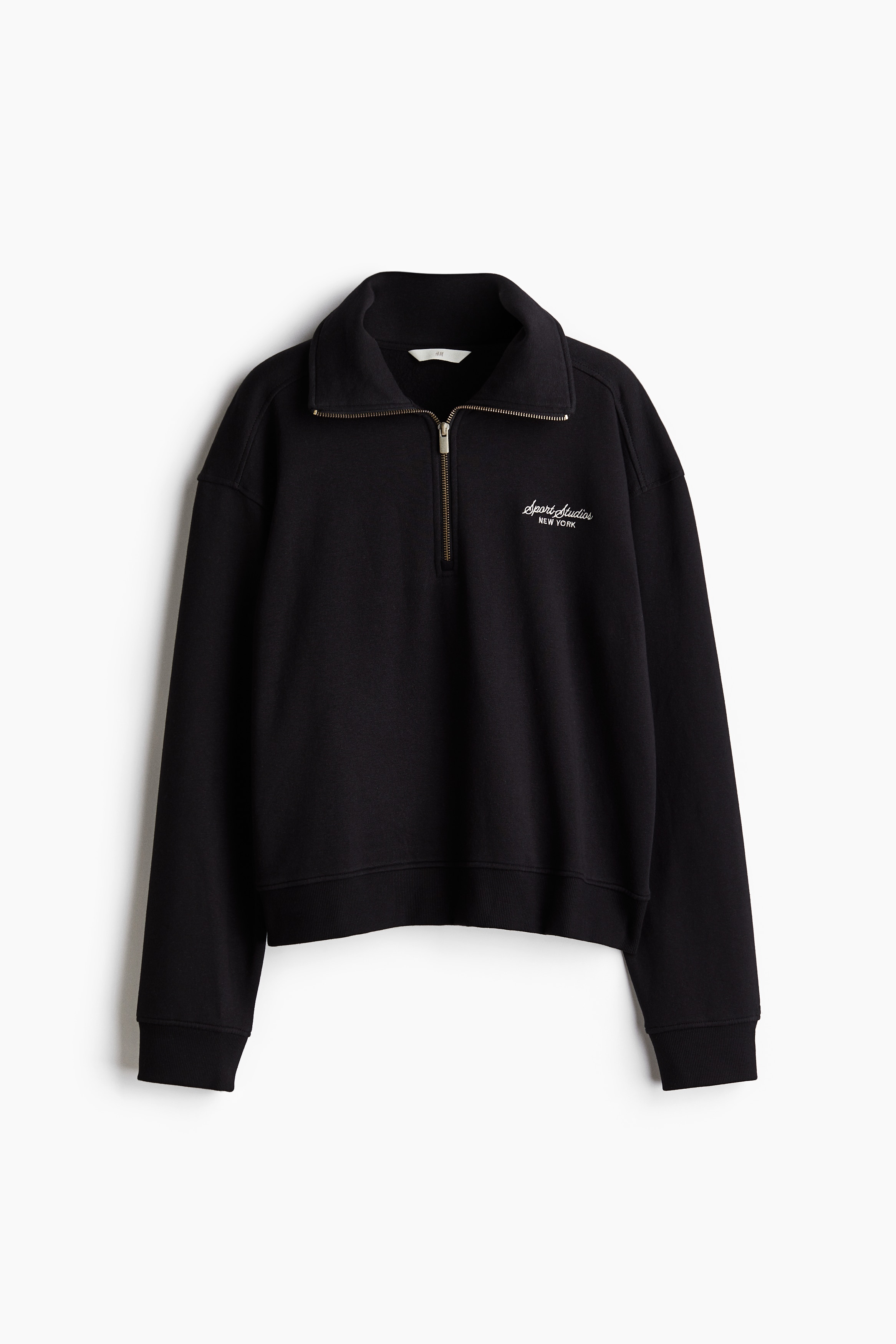 Half-zip Sweatshirt - Black/New York - Ladies | H&M US