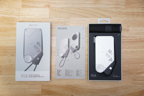 Apple Watchも充電できるAulumuの3in1モバイルバッテリー「M10」を試す
