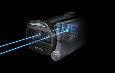 ボディ小型化、3Dの奥行きもフルオート調整 ハンディカム「HDR-TD20V