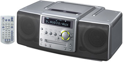 ケンウッド、デジタルオーディオプレーヤーと連係するCD／MDシステム