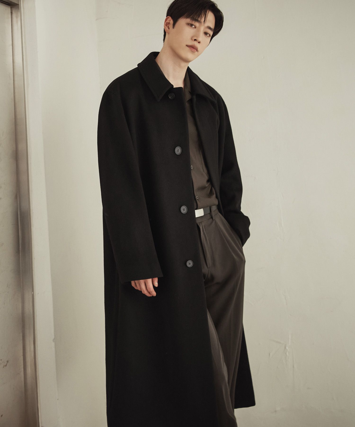 MUSINSA公式 | DRAW FIT プレミアピュアカシミヤバルマカンコート