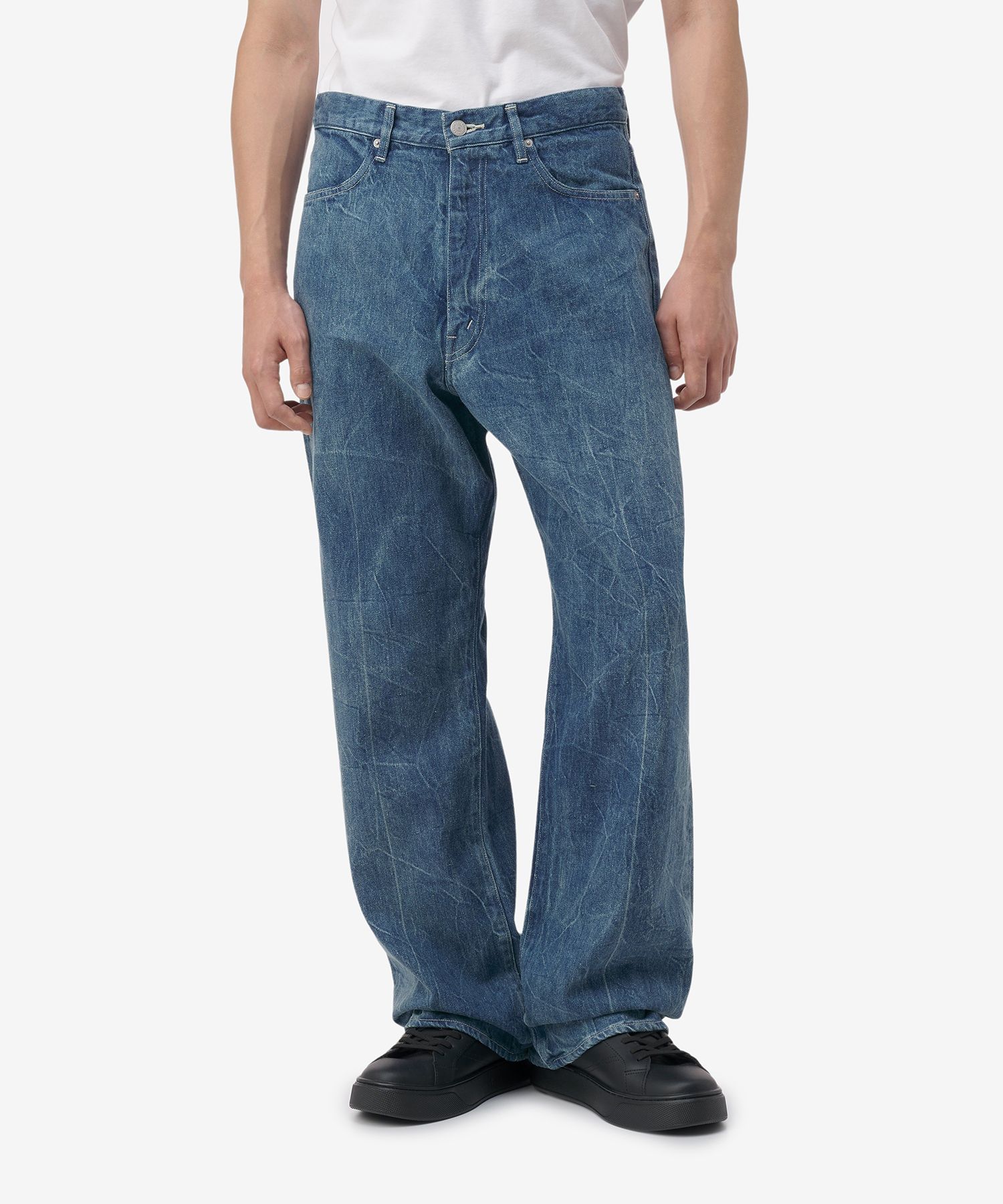 MUSINSA公式 | AURALEE 男性セルビッジフェイデッドライトデニムパンツ