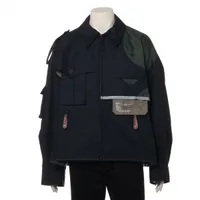 カラー コットン ジャケット 2 メンズ ネイビー 25SCM-G06107 袖スレ