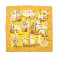 エルメス カレ90 PAPEROLES パプロール 馬車と貴族 スカーフ シルク