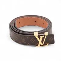 ヴィトン M9578 サンチュール クチュール ベルト レザー ブラック