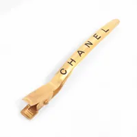 エルメス アイリーン バレッタ メタル×GP ゴールド×シルバー ヘア