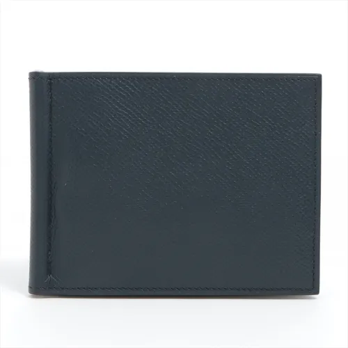 エルメス ポーカーGM ヴォーエプソン マネークリップ ネイビー