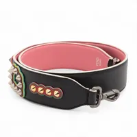 フェンディ ストラップユー キャンバス×レザー ショルダーストラップ