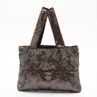 シャネル パリビアリッツGM コーティングキャンバス トートバッグ