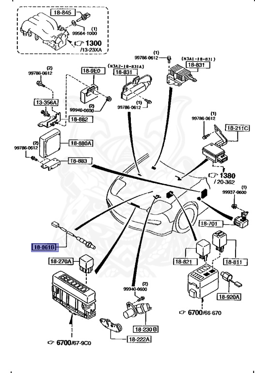 N3A1-18-861A - Mazda - O2 Sensor - Nengun Performance