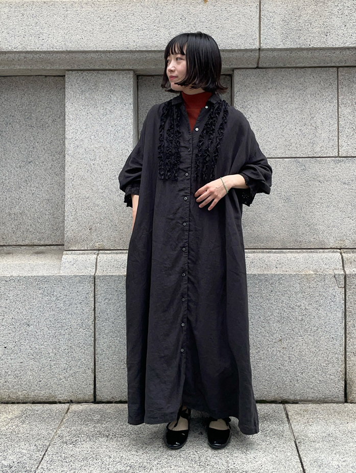 リネンスカラップレースワンピース｜nest Robe / CONFECT ONLINE SHOP