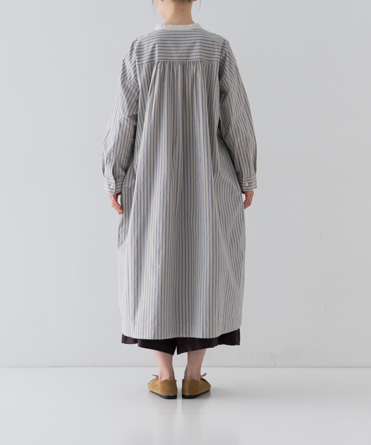 コットンストライププルオンワンピース｜nest Robe / CONFECT ONLINE SHOP