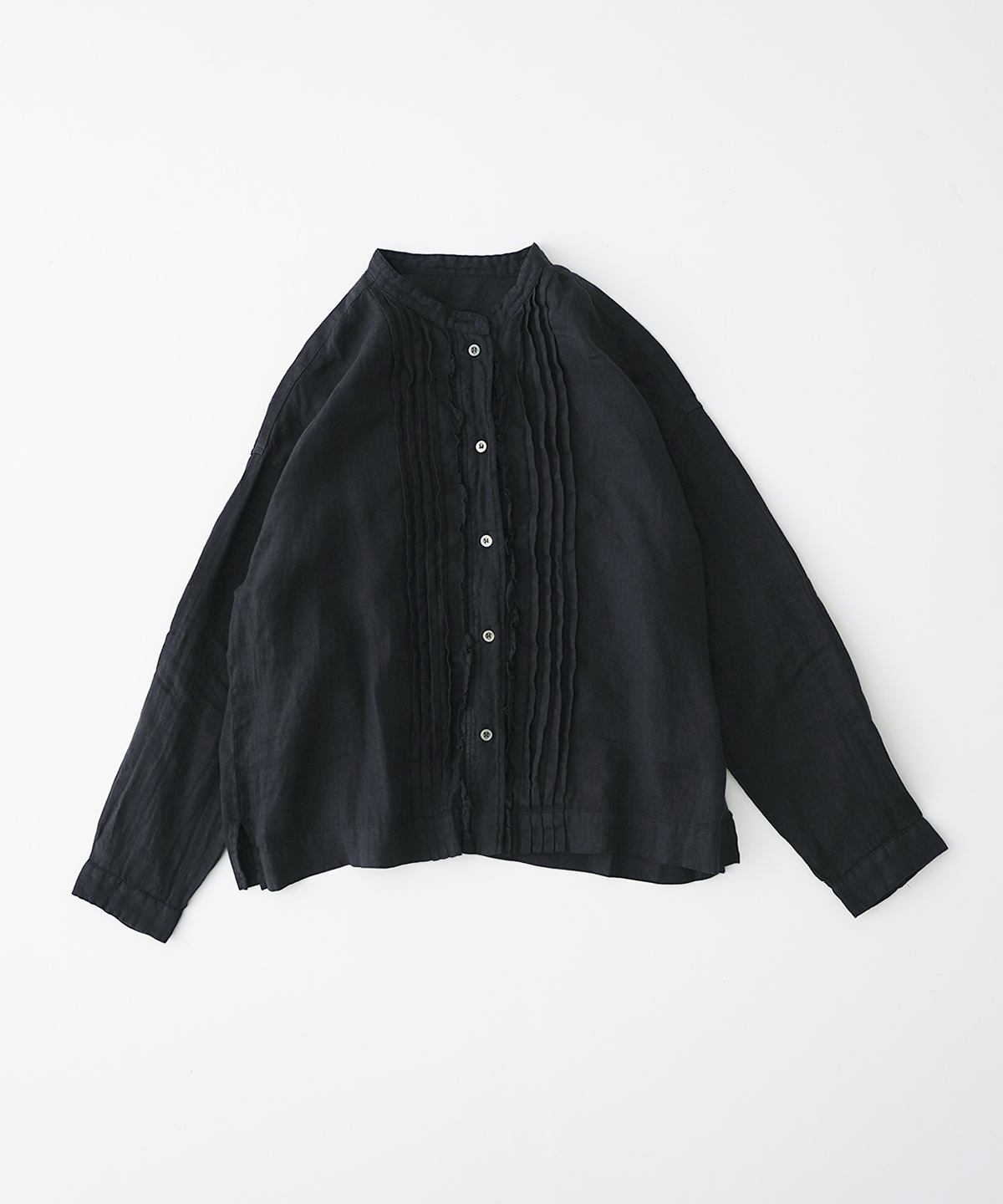 プレーンリネンタックフロントシャツ｜nest Robe / CONFECT ONLINE SHOP