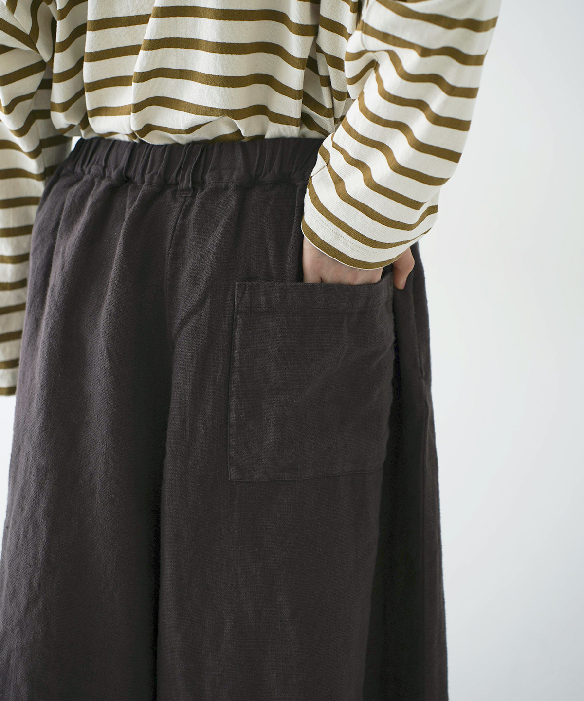 ヘビーリネンタックキュロット｜nest Robe / CONFECT ONLINE SHOP