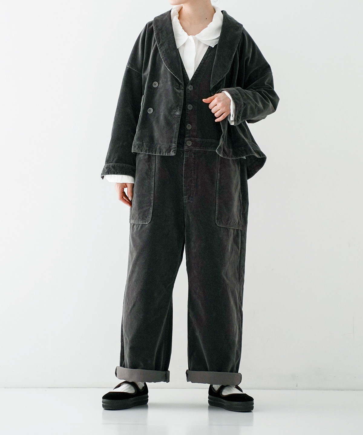 コットンベルベットサロペット｜nest Robe / CONFECT ONLINE SHOP